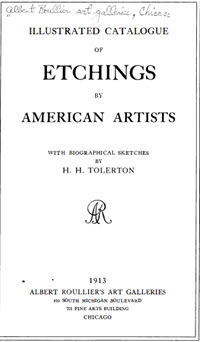 Illustrated Catalogue of Etchings by American Artists 10005230